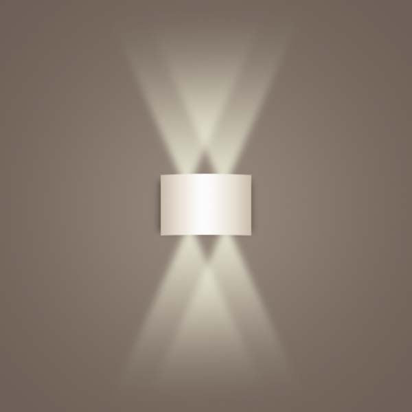 Aluminum White Wall Sconce
