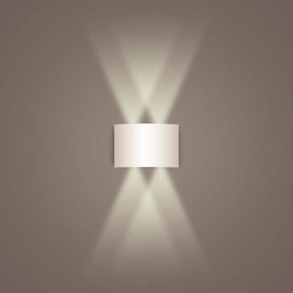 Aluminum White Wall Sconce