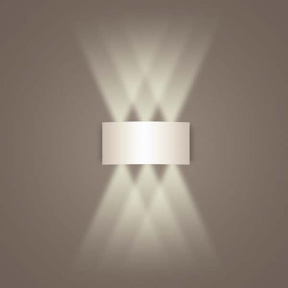 Aluminum White Wall Sconce