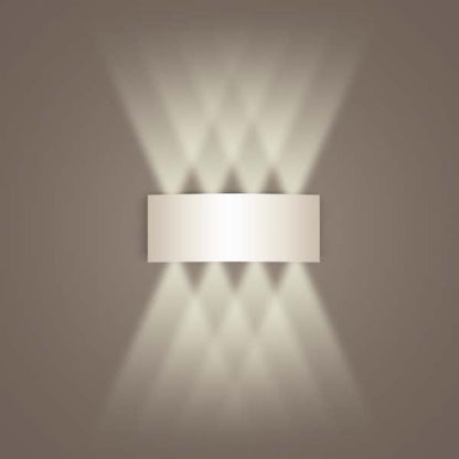 Aluminum White Wall Sconce