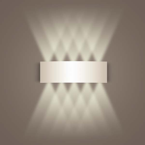 Aluminum White Wall Sconce