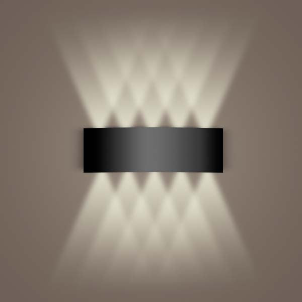 Aluminum Black Wall Sconce