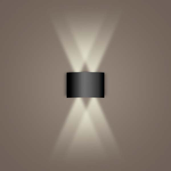 Aluminum Black Wall Sconce