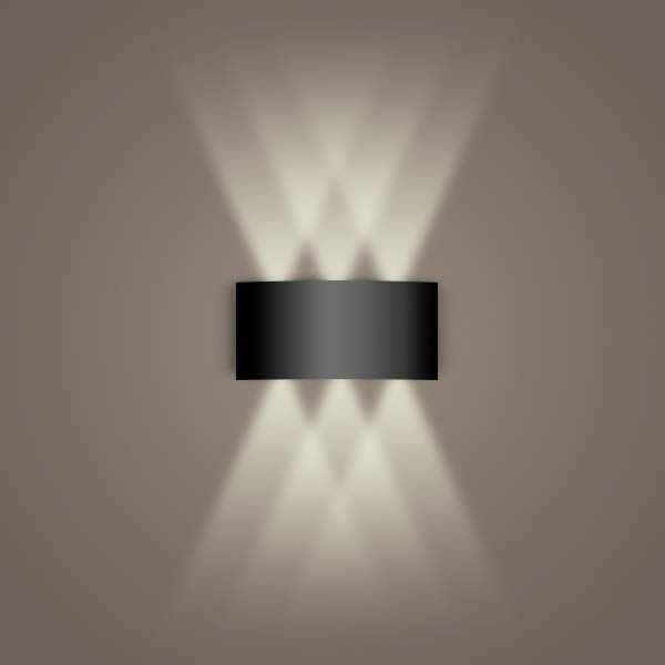 Aluminum Black Wall Sconce