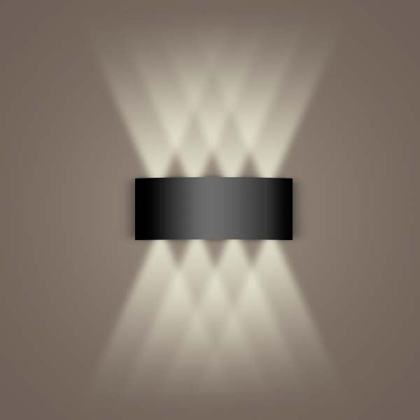 Aluminum Black Wall Sconce