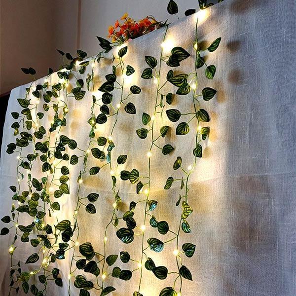 Watermelon Leaves LED String Lights — String Lights (view 2)