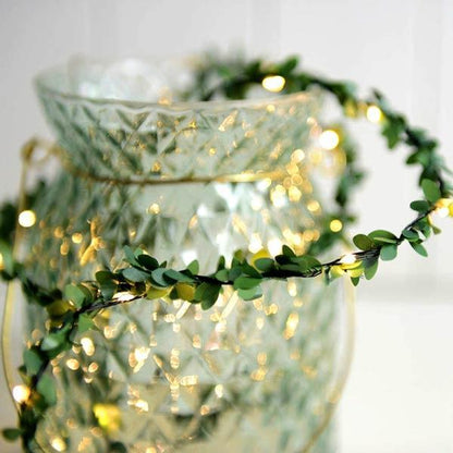 Green Leaf Vine LED String Lights