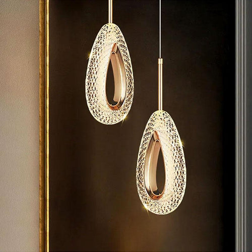 Crystal Drop Pendant Light