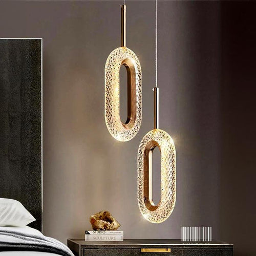 Crystal Elipse Pendant Light