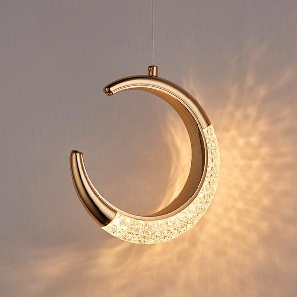 Crystal Moon Pendant Light