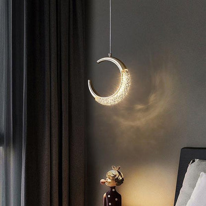 Crystal Moon Pendant Light