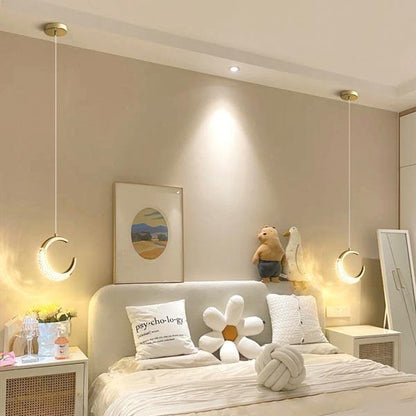 Crystal Moon Pendant Light