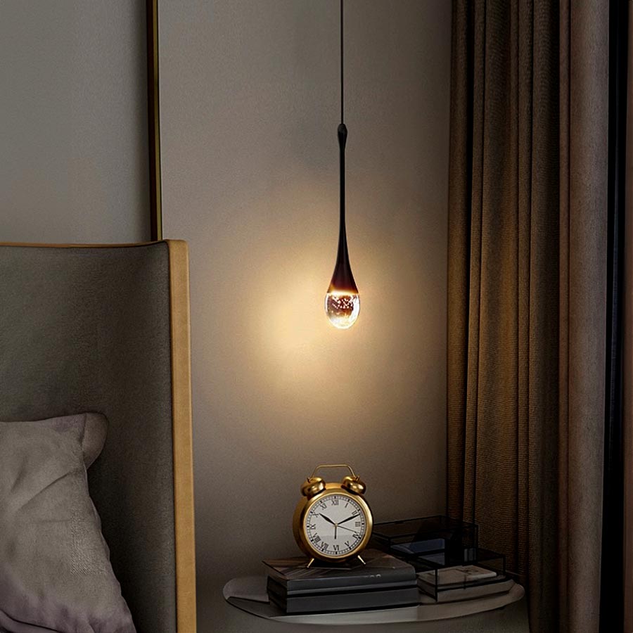 Drop Black Pendant Light