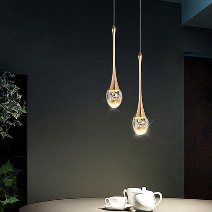 Drop Gold Pendant Light