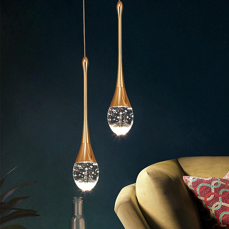 Drop Gold Pendant Light