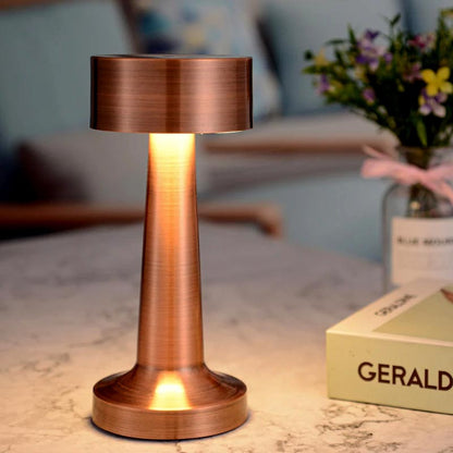 Cordless LED Retro Flat Table Lamp