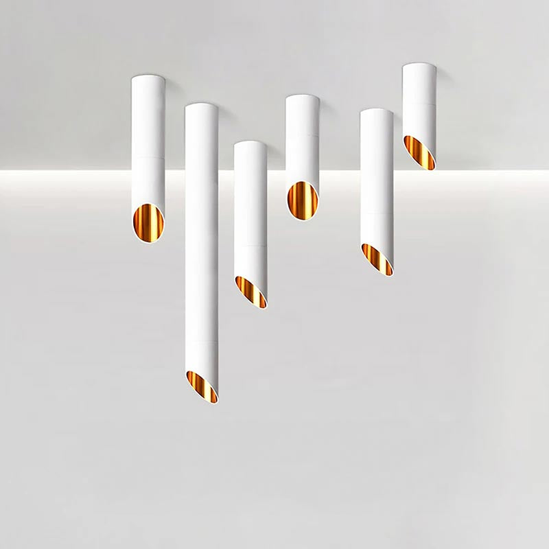 Pipe White Ceiling Light