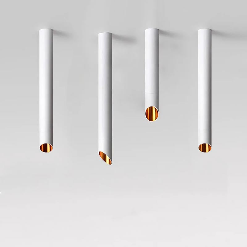 Pipe White Ceiling Light