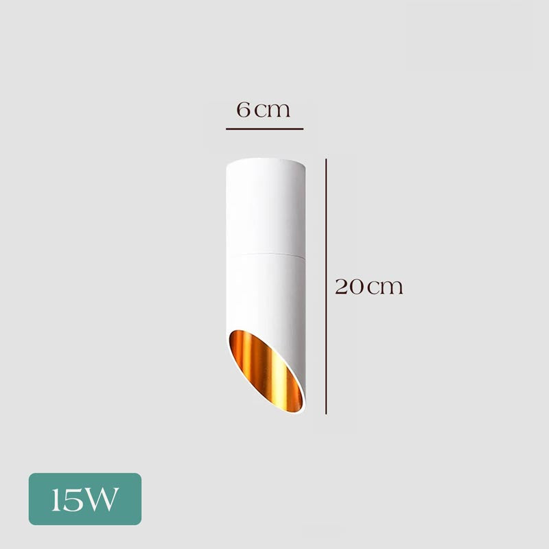 Pipe White Ceiling Light