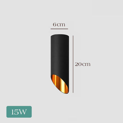Pipe Black Ceiling Light
