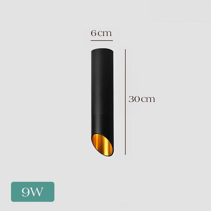Pipe Black Ceiling Light