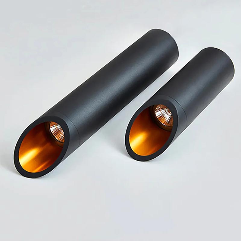 Pipe Black Ceiling Light