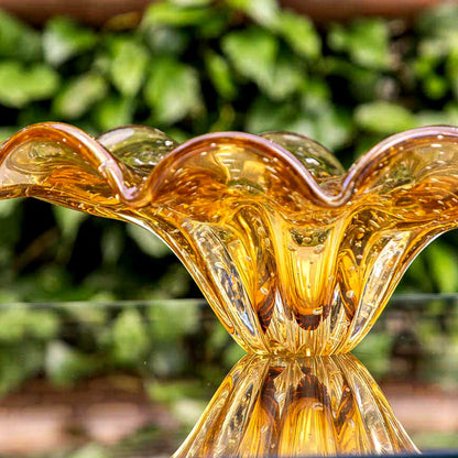 Yara Murano Glass Centerpiece – Amber