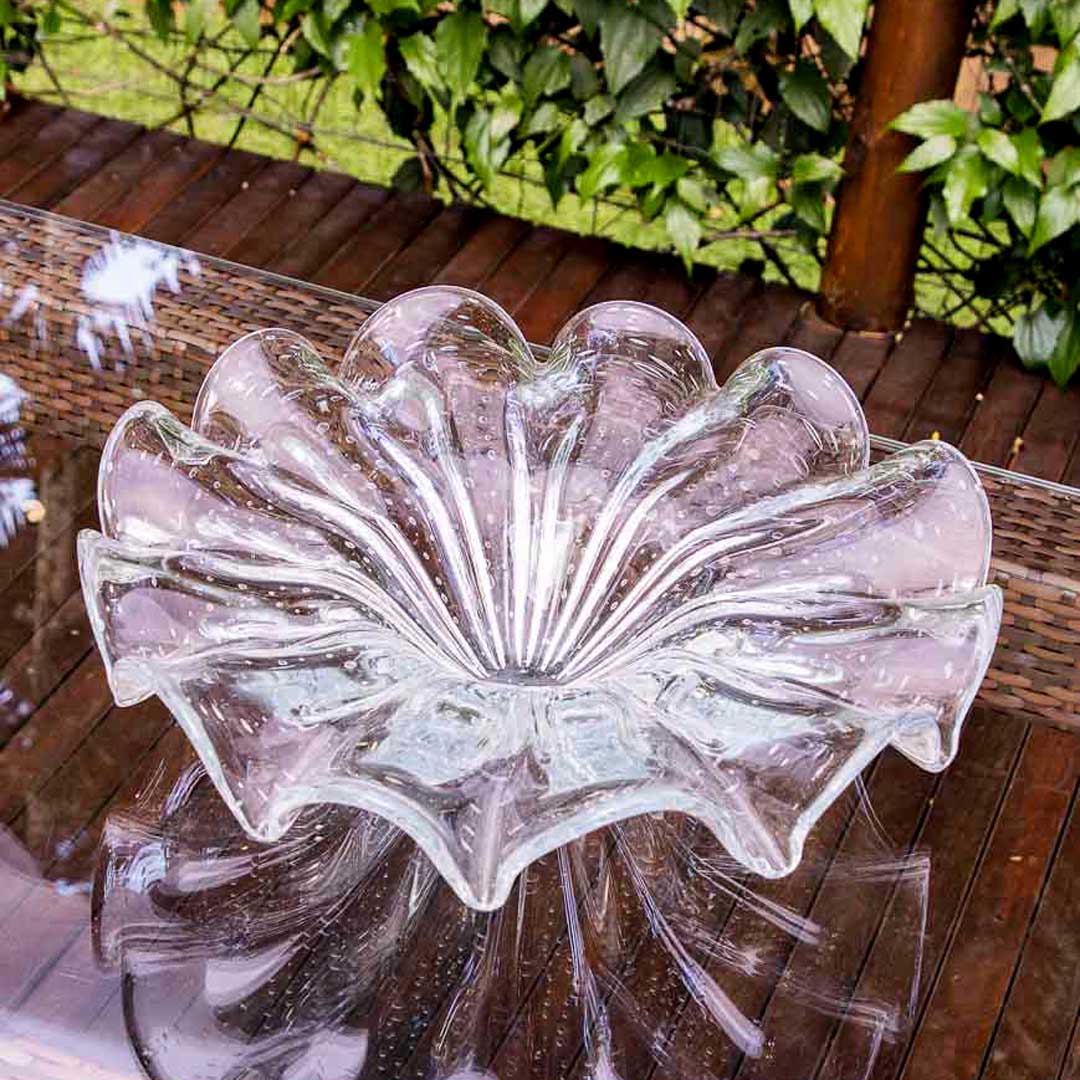 Yara Murano Glass Centerpiece – Clear