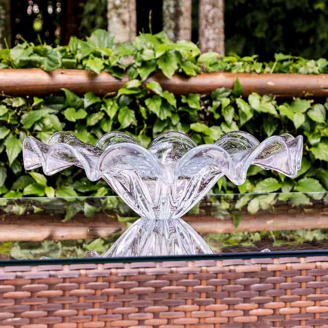 Yara Murano Glass Centerpiece – Clear