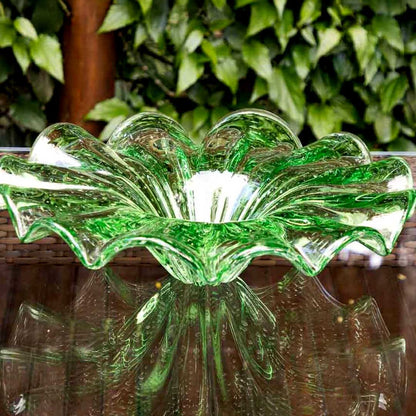 Yara Murano Glass Centerpiece – Green Esmeralda