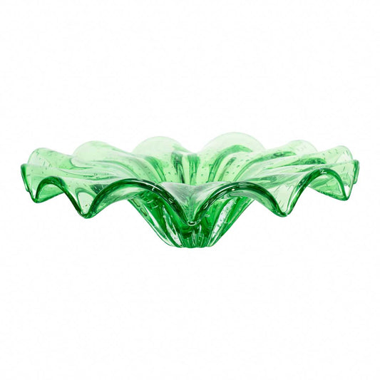 Yara Murano Glass Centerpiece – Green Esmeralda