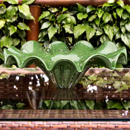 Yara Murano Glass Centerpiece – Green Folha