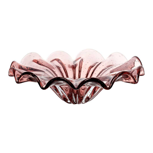 Yara Murano Glass Centerpiece – Vintage Rosé