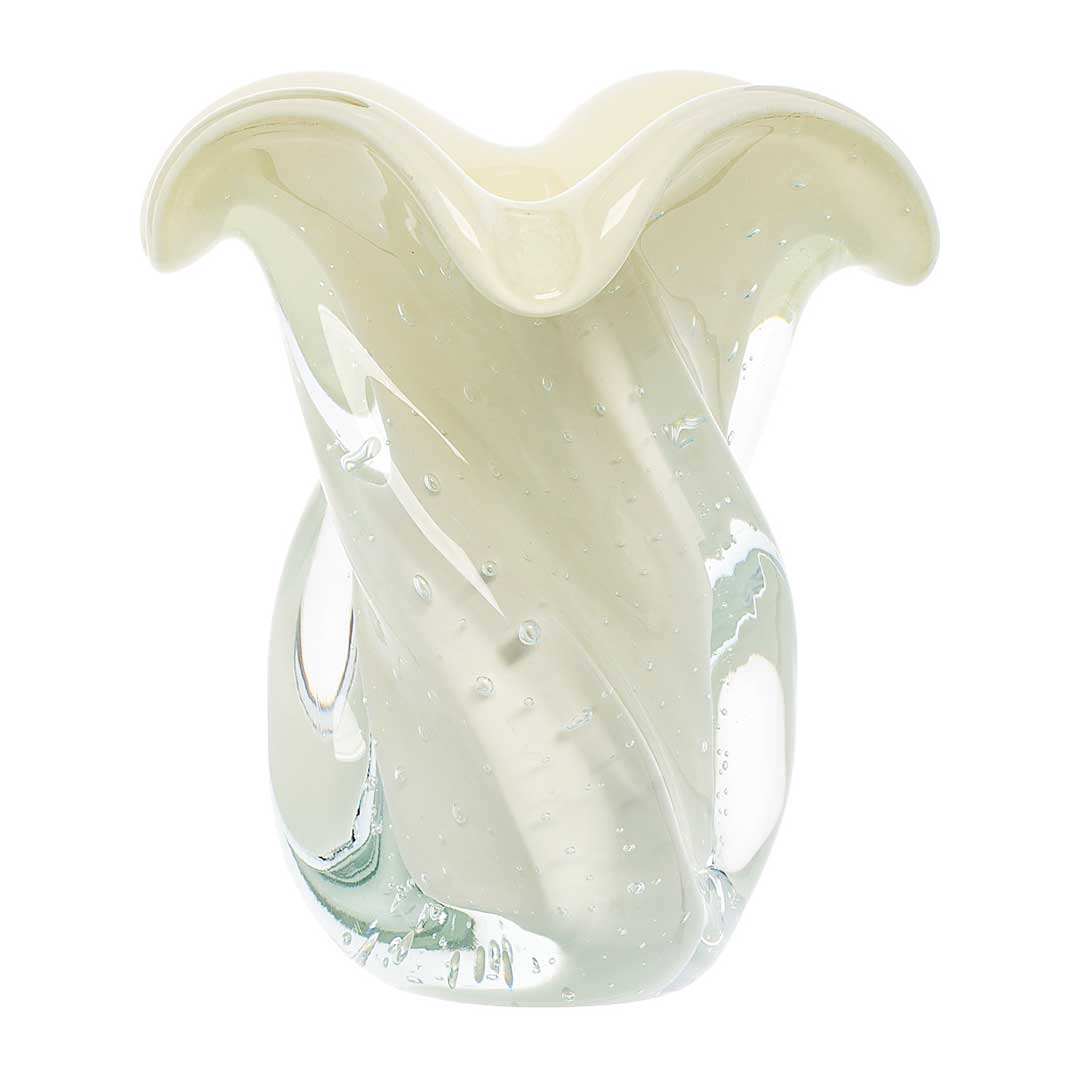 Argus Murano Glass Vase – Ivory