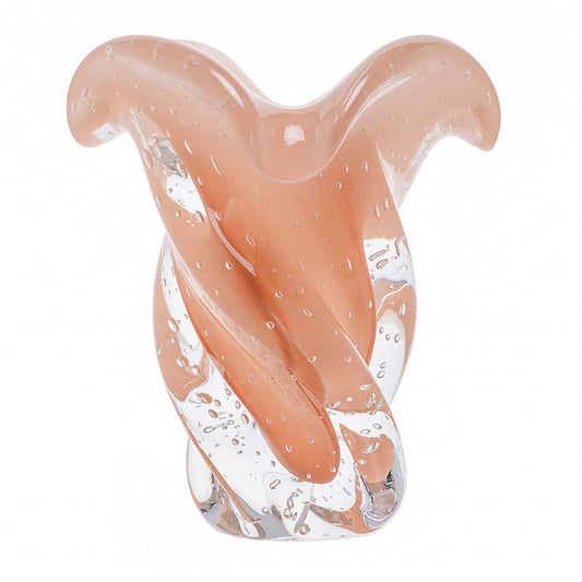 Argus Murano Glass Vase – Peach