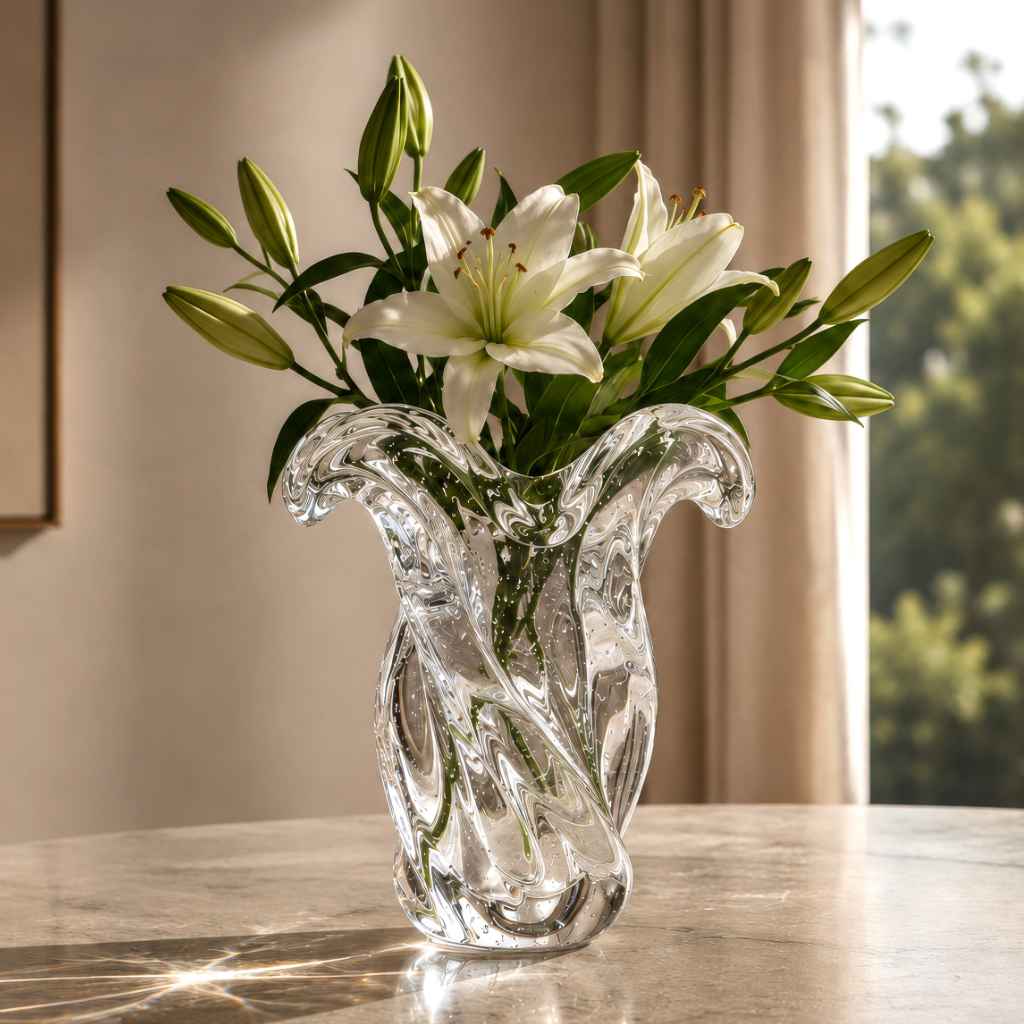 Argus Murano Glass Vase – Clear