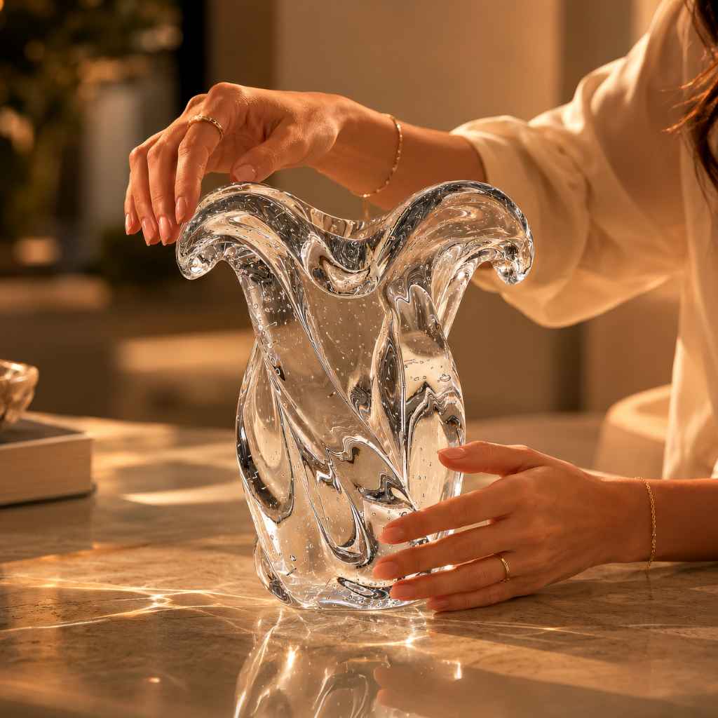 Argus Murano Glass Vase – Clear