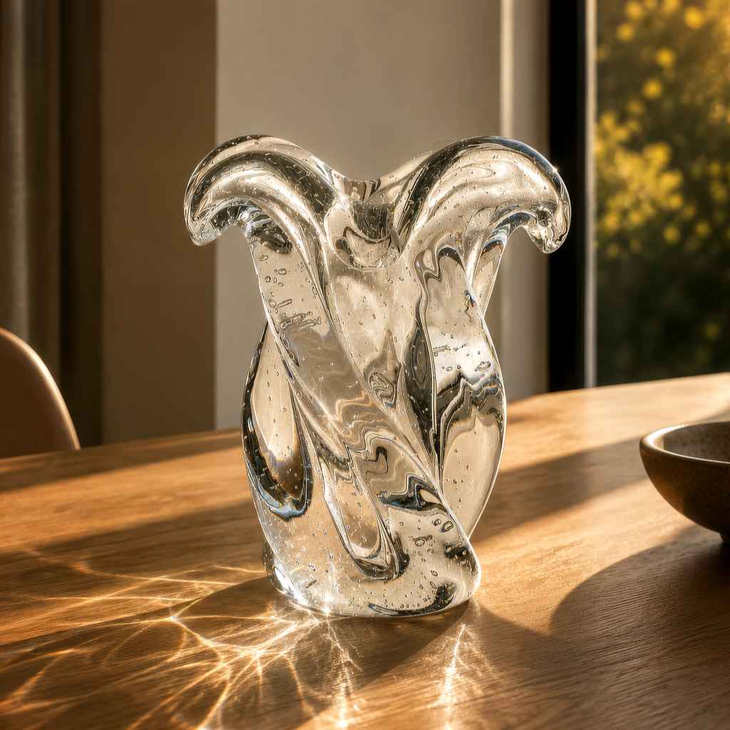 Argus Murano Glass Vase – Clear