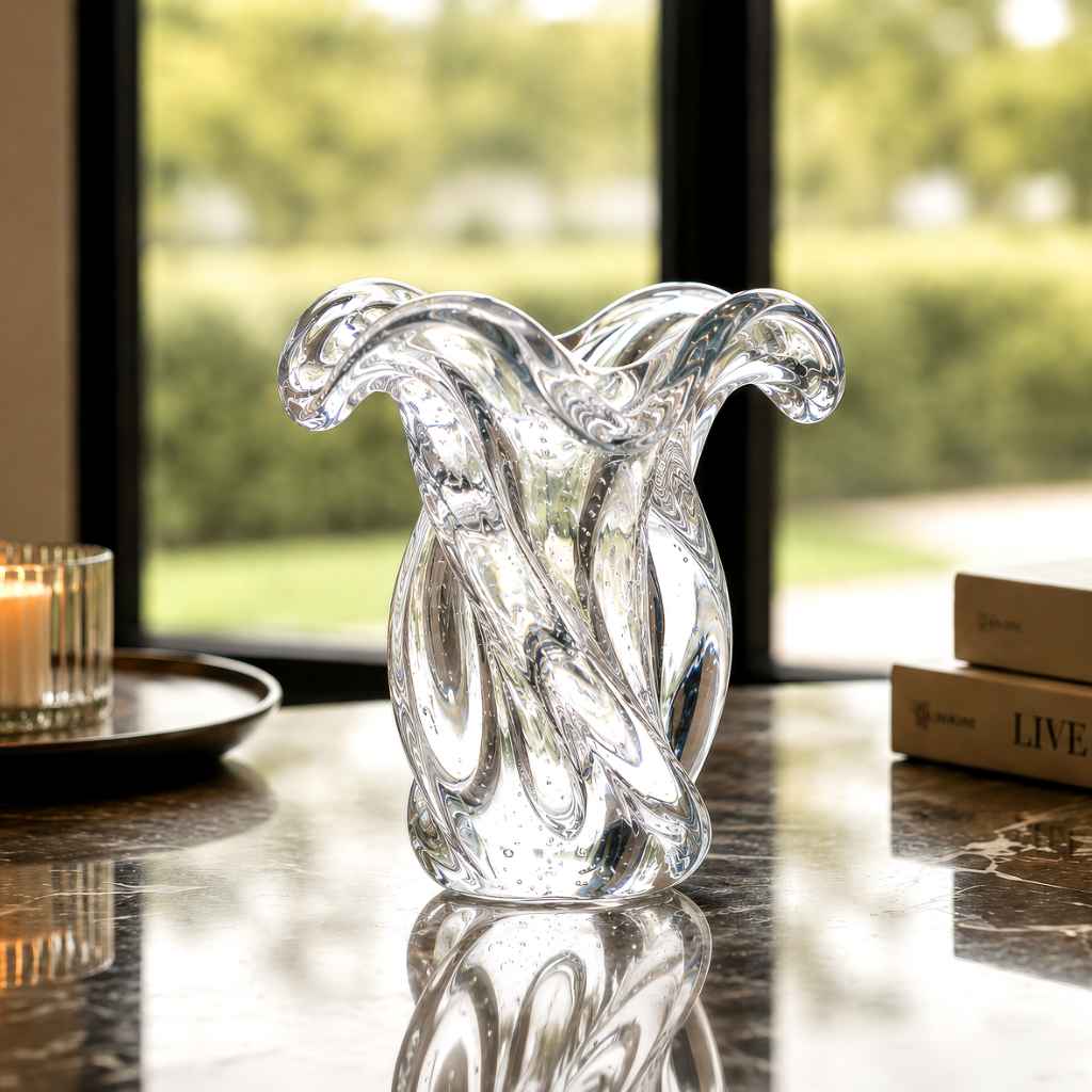 Argus Murano Glass Vase – Clear