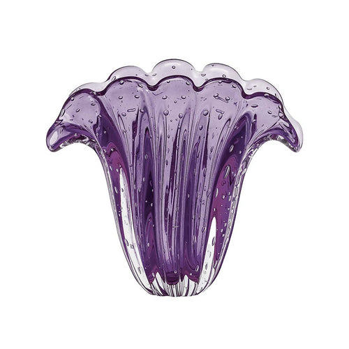 Firenze Murano Glass Vase – Amethyst