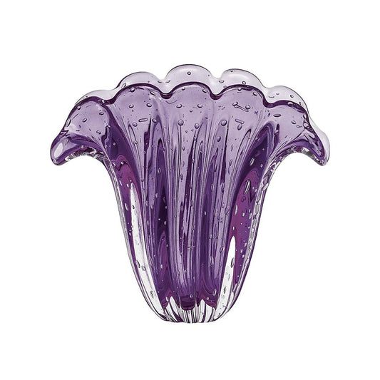 Firenze Murano Glass Vase – Amethyst