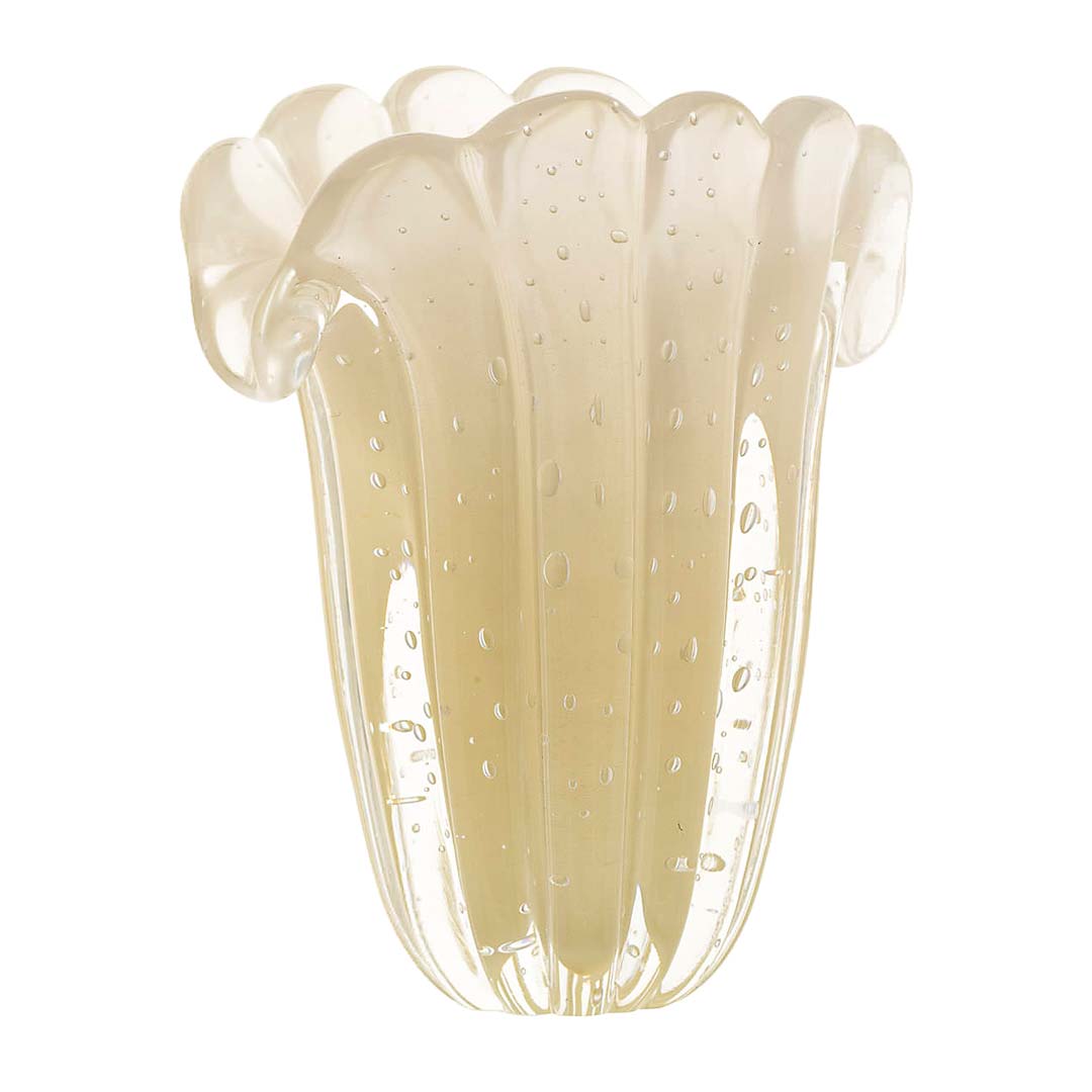 Firenze Murano Glass Vase – Champagne