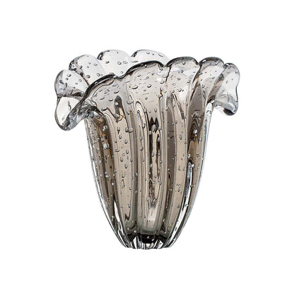 Firenze Murano Glass Vase – Graphite