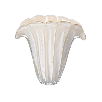 Firenze Murano Glass Vase – Ivory
