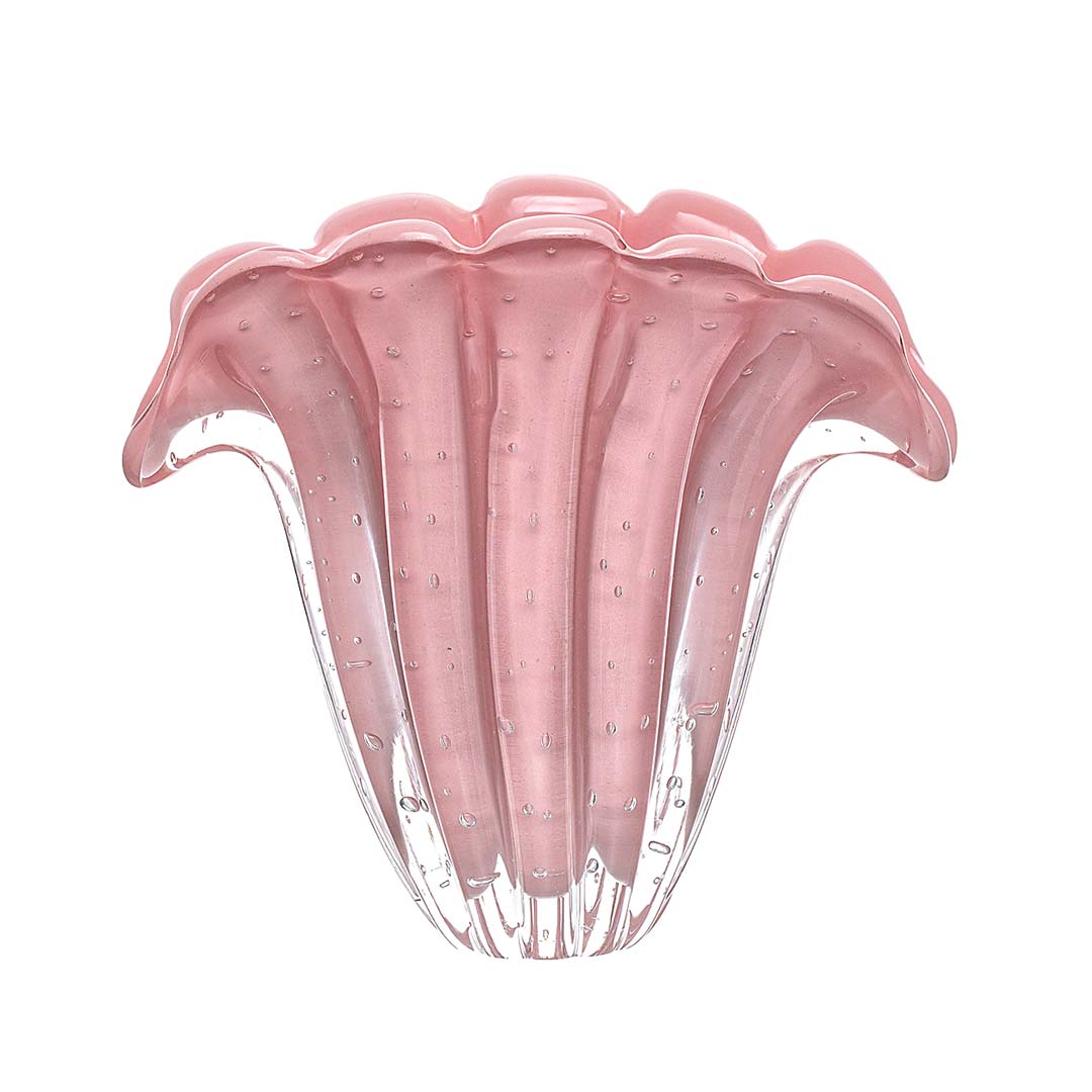 Firenze Murano Glass Vase – Pink Candy