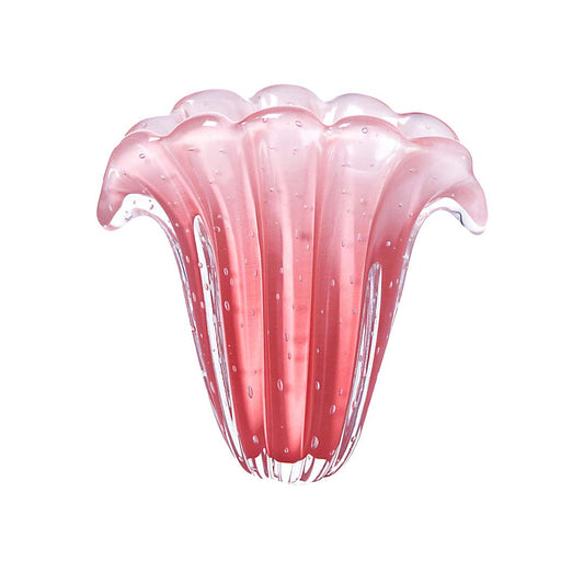 Firenze Murano Glass Vase – Pink Quartzo