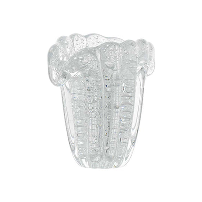 Firenze Murano Glass Vase – Clear Ice