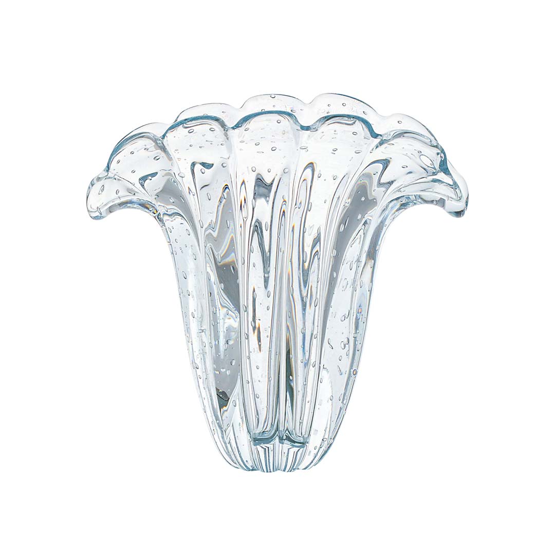 Firenze Murano Glass Vase – Clear