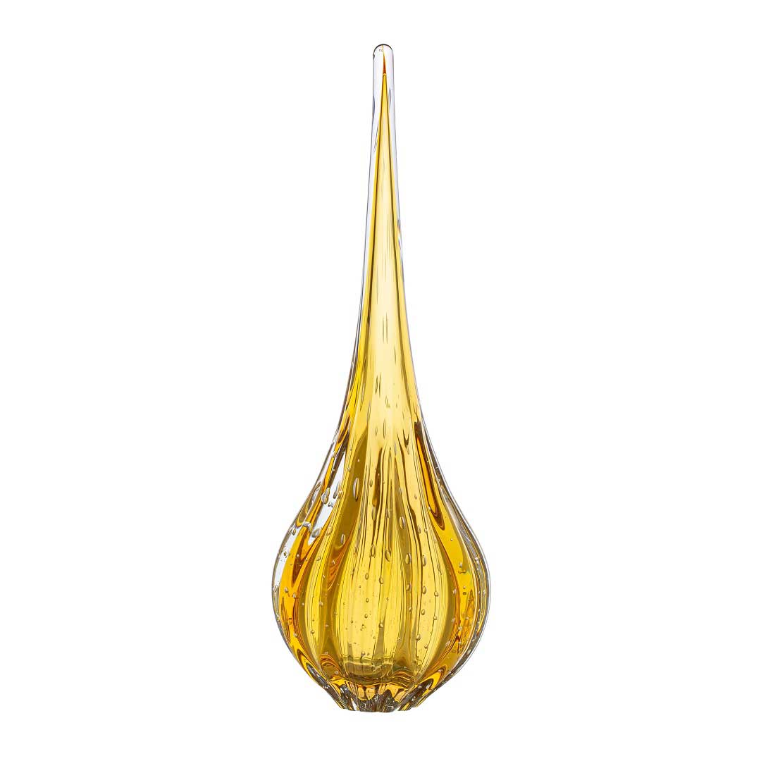 Lighthouse Murano Crystal Drop – Amber
