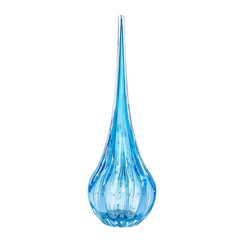 Lighthouse Murano Crystal Drop – Aquamarine
